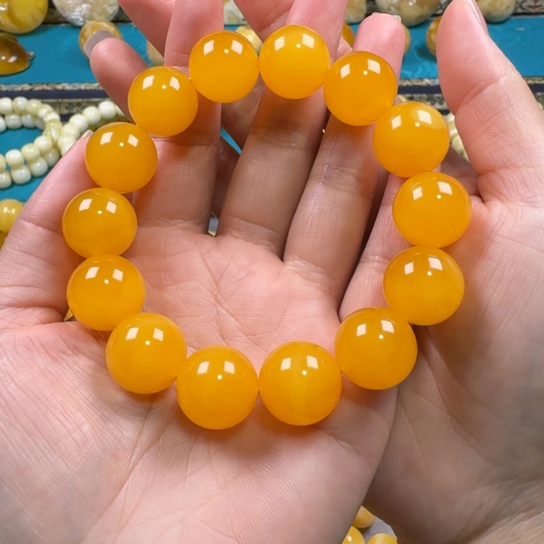 手链琥珀未镶嵌同料