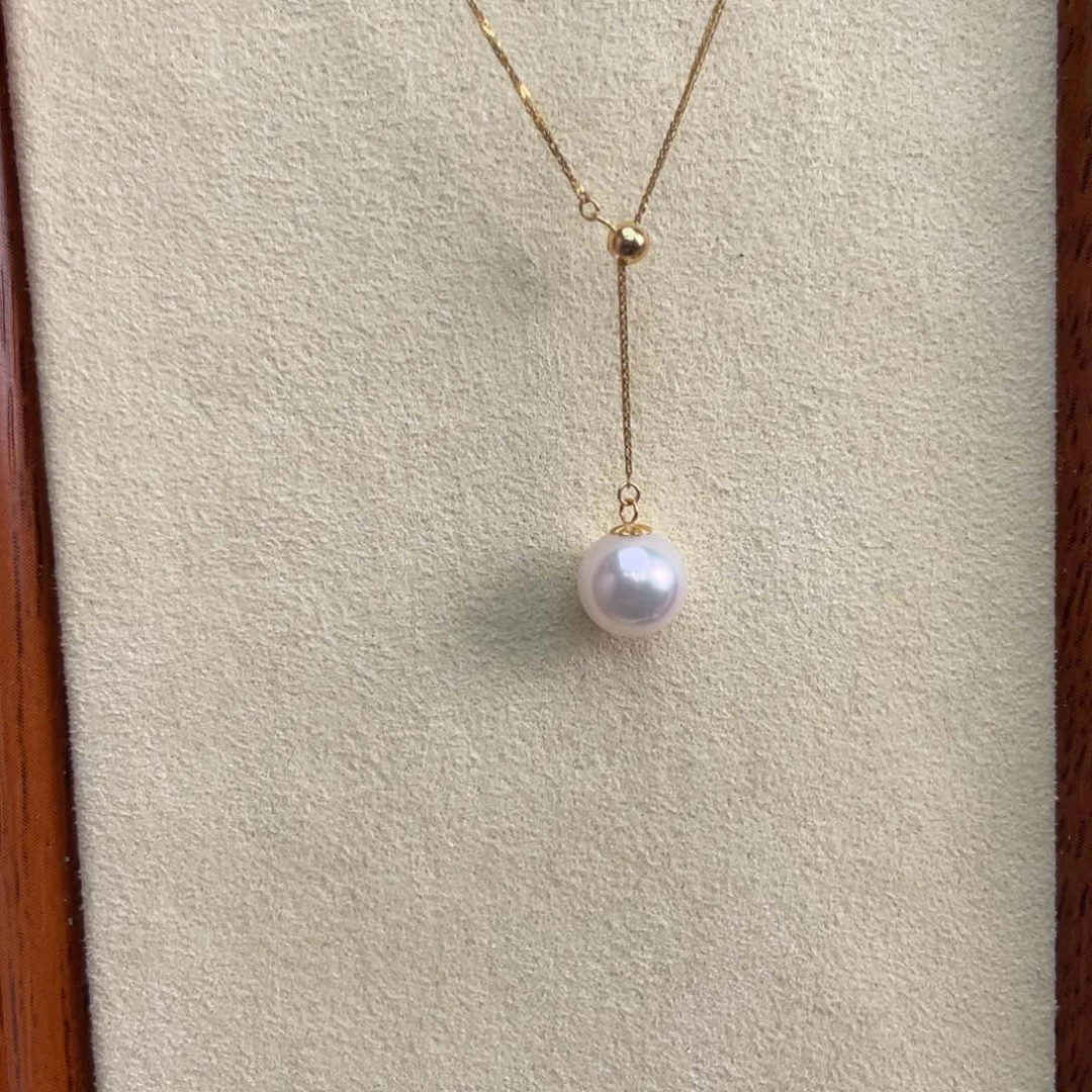 海水珍珠18K金镶嵌项链