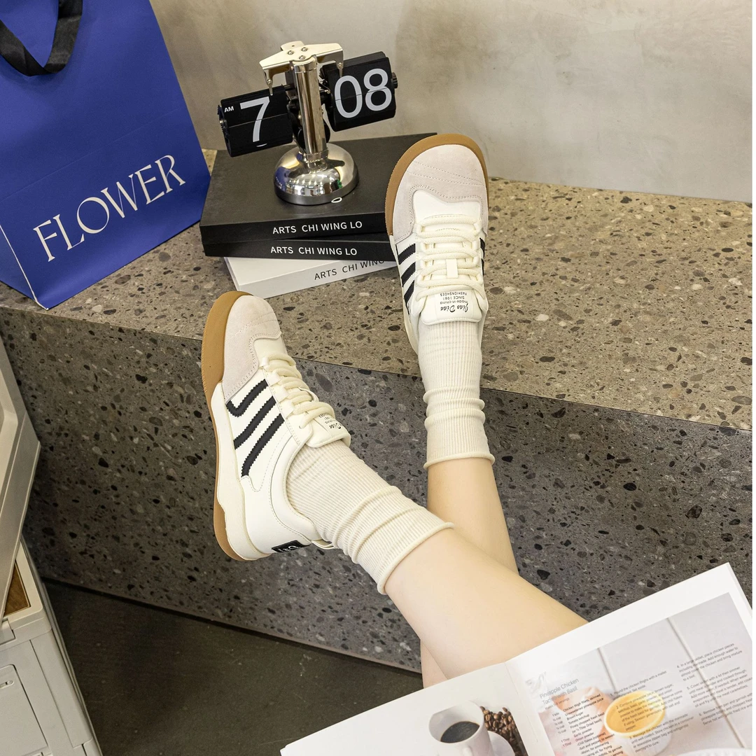 X822 德训鞋轻便时尚休闲鞋老爹鞋秋季透气女鞋拼色大码休闲鞋