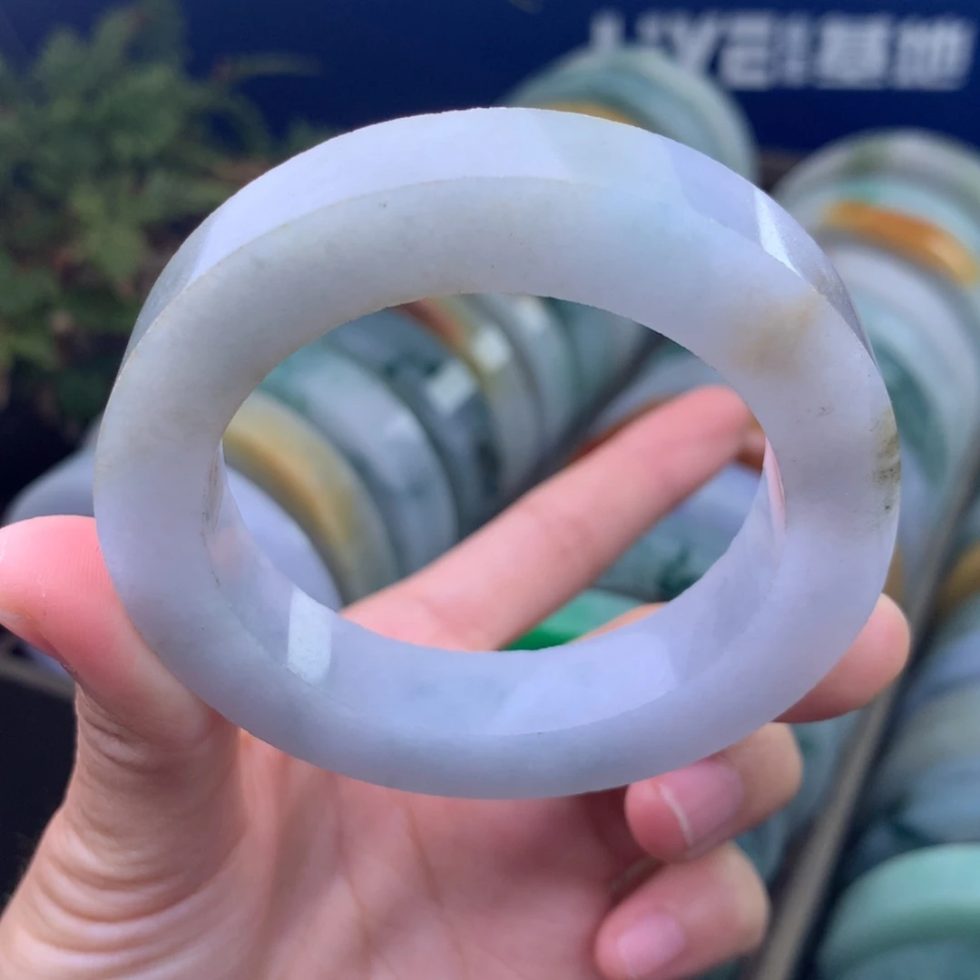 定制翡翠未镶嵌手镯定制不退不换