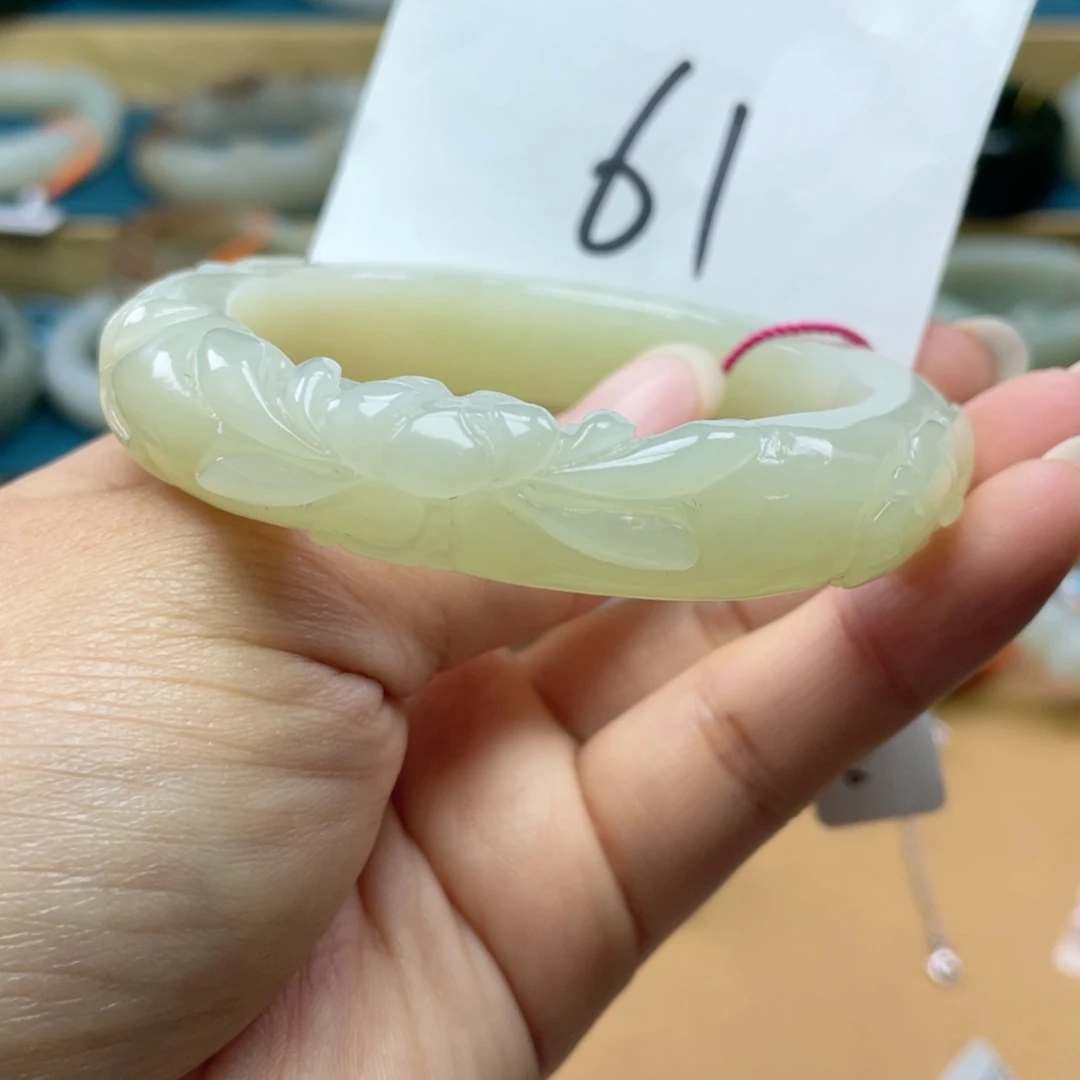未镶嵌手镯和田玉圈口55