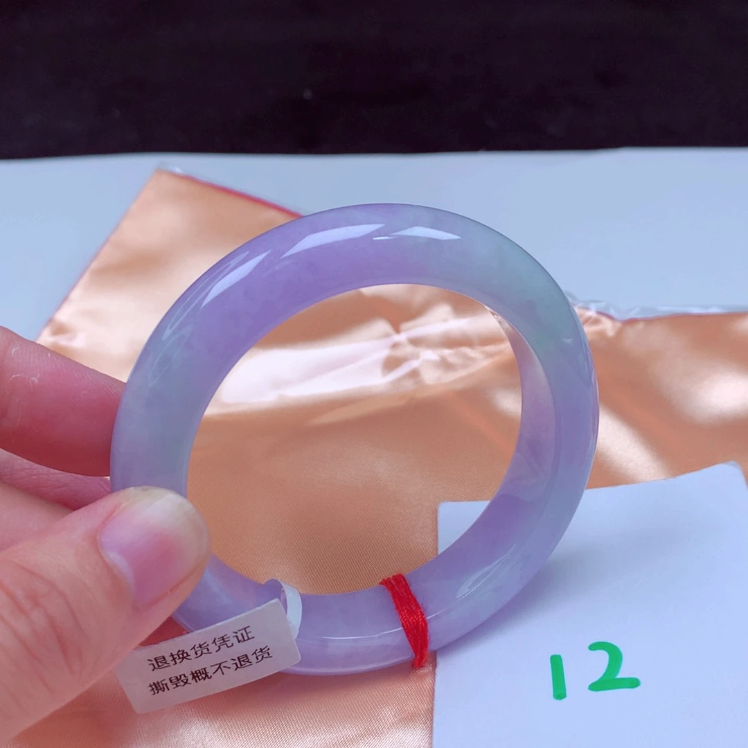 未镶嵌手镯翡翠缅甸天然A货翡翠手镯55.2