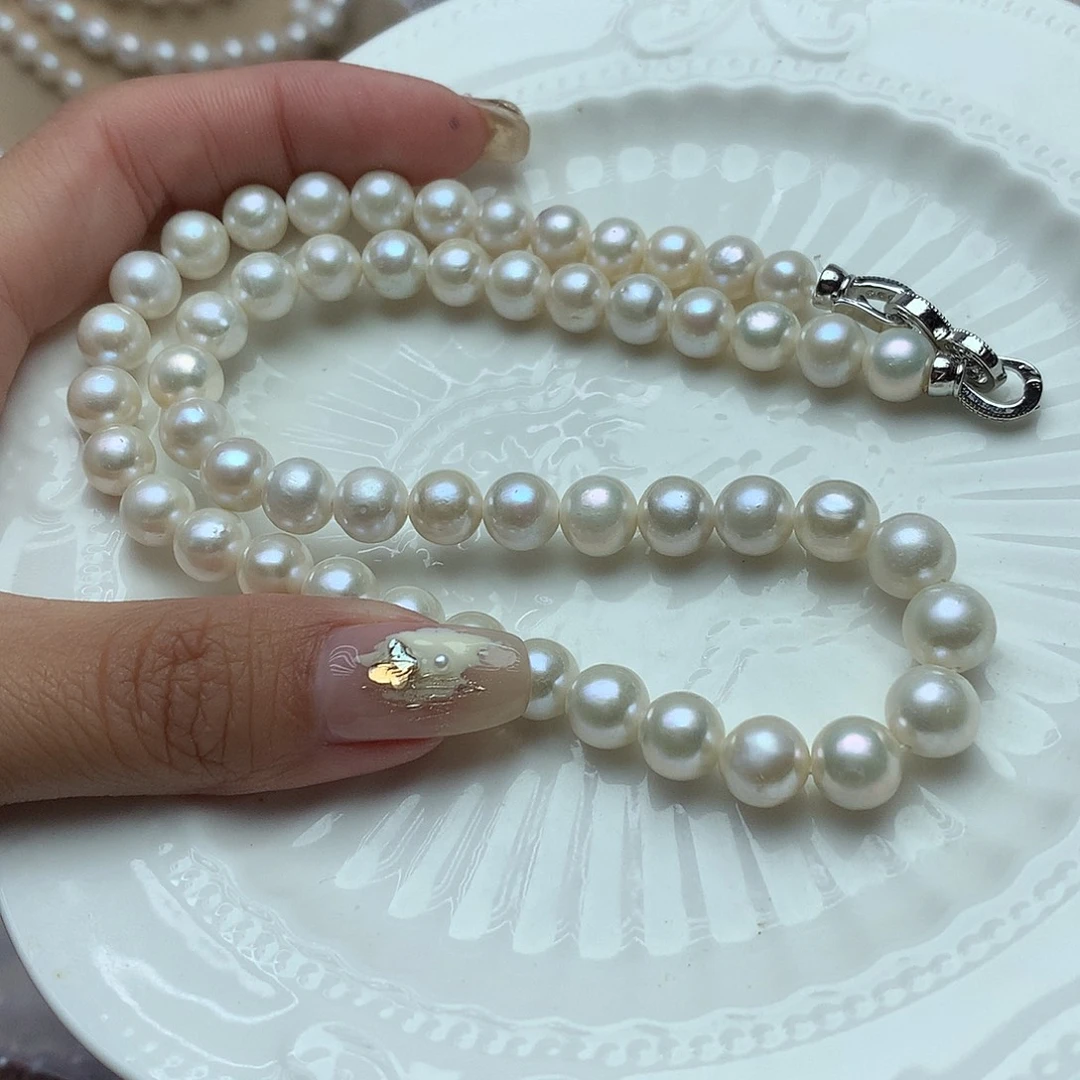淡水珍珠项链7-8未镶嵌w1项链