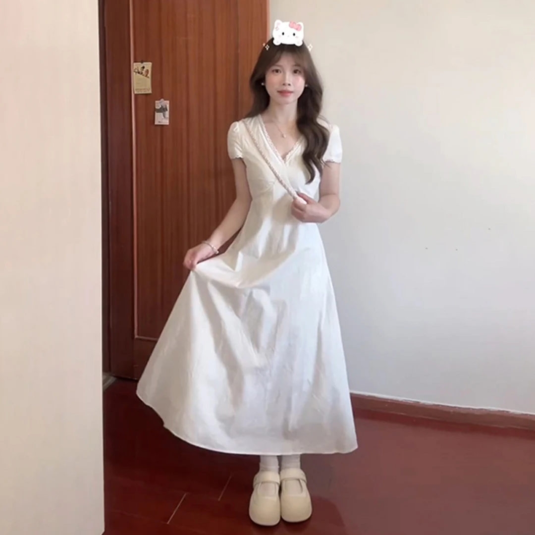 法式连衣裙女夏季2025新款独特漂亮荡领露肩上衣半身裙子套装3796