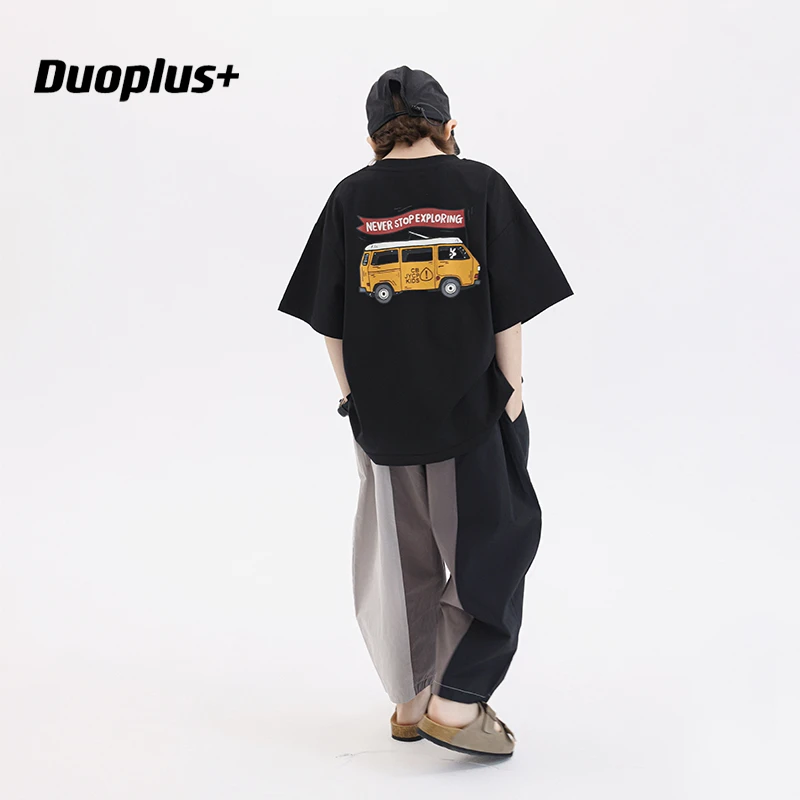 多加潮牌童装男童短袖T恤2025年夏装新款儿童洋气卡通半袖中大童