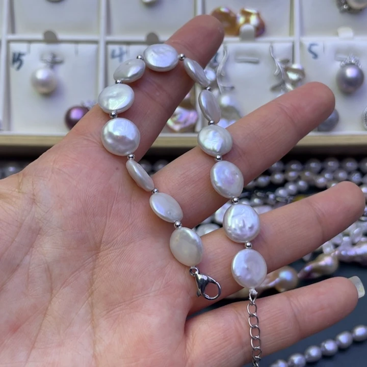 淡水珍珠手绳合金