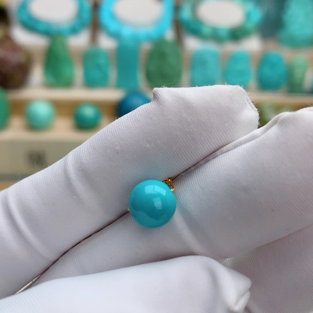 绿松石未镶嵌挂件