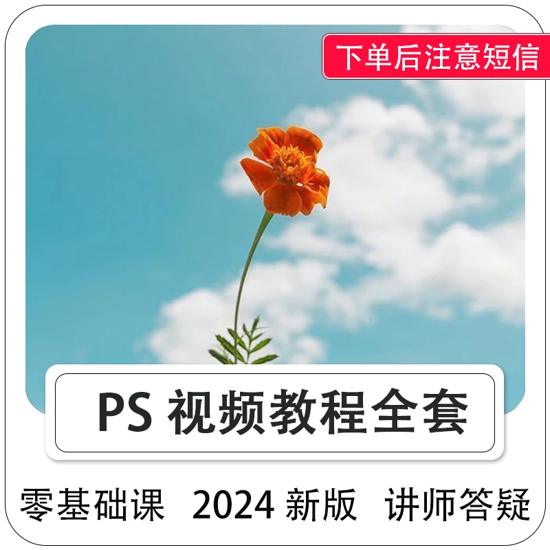 PS视频教程2024零基础pohtoshop软件课程修图人像精修入门进阶