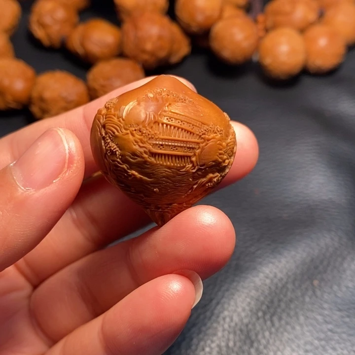 橄榄核摆件2.9风景单子