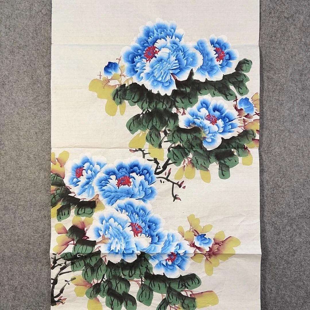 国画619 花鸟在此处飞翔也不太