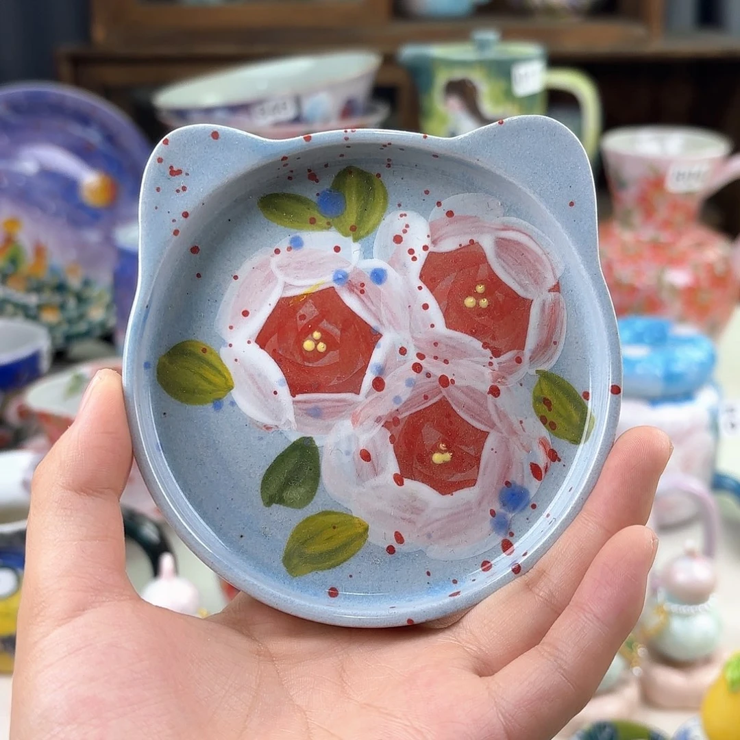 景德镇手绘高温釉下彩陶瓷茶具