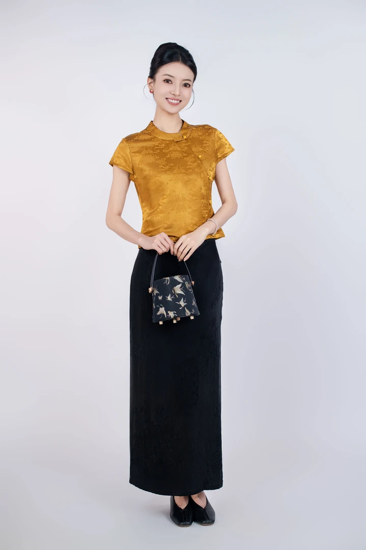 云秀玉美人玉家人[勐煌]桑蚕丝傣族服装改良服饰中国新中式上衣