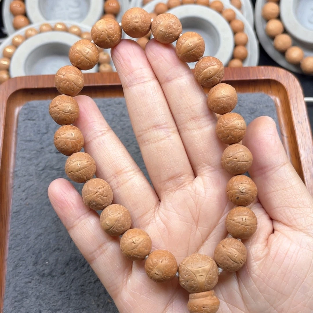 路***丶凤眼菩提手串L37-K10凤眼菩提小12+同树黄皮