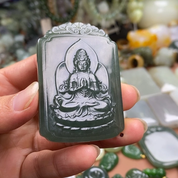 和田玉未镶嵌颈饰予