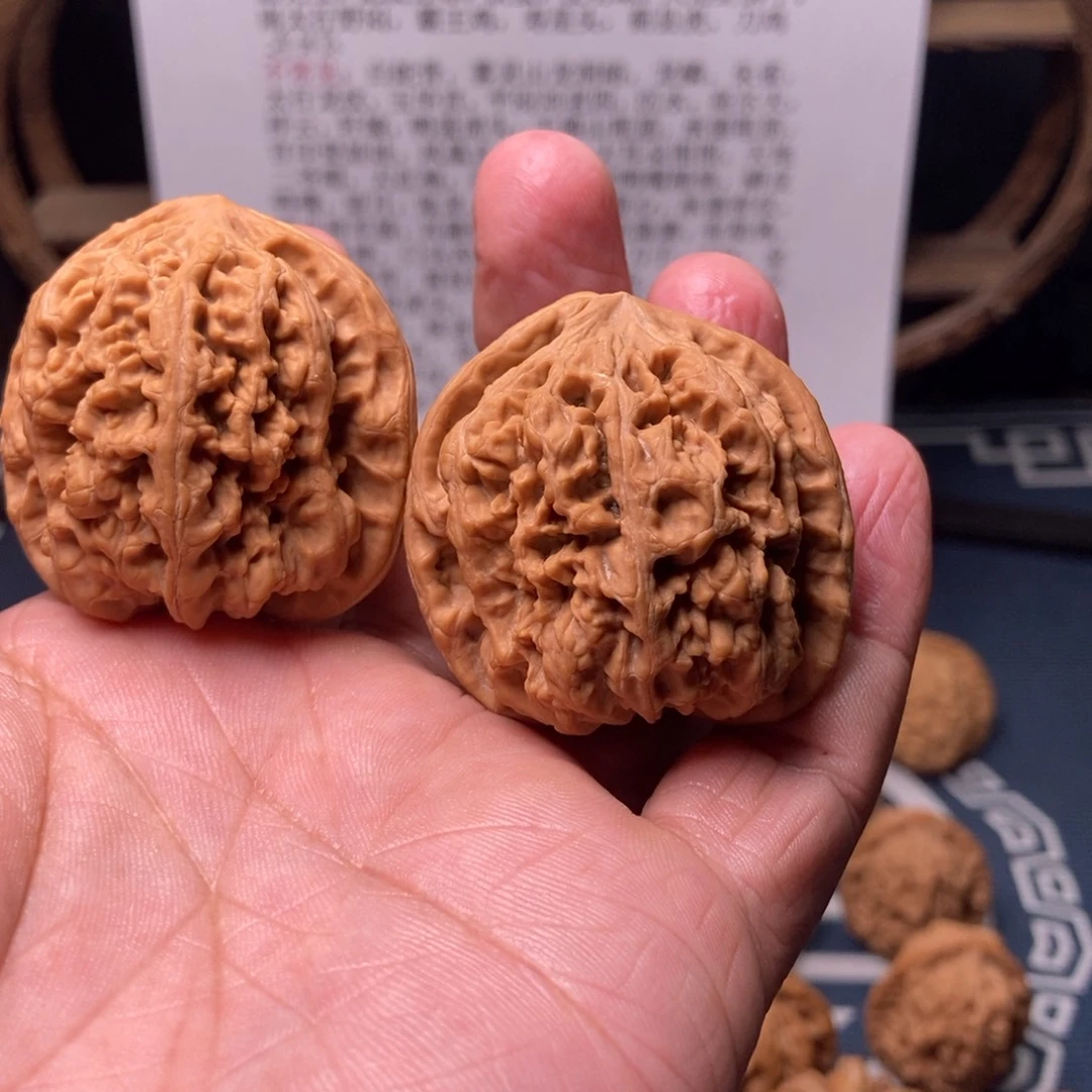 ****王把件文玩核桃42.5全品自盘桩无药大粗筋
