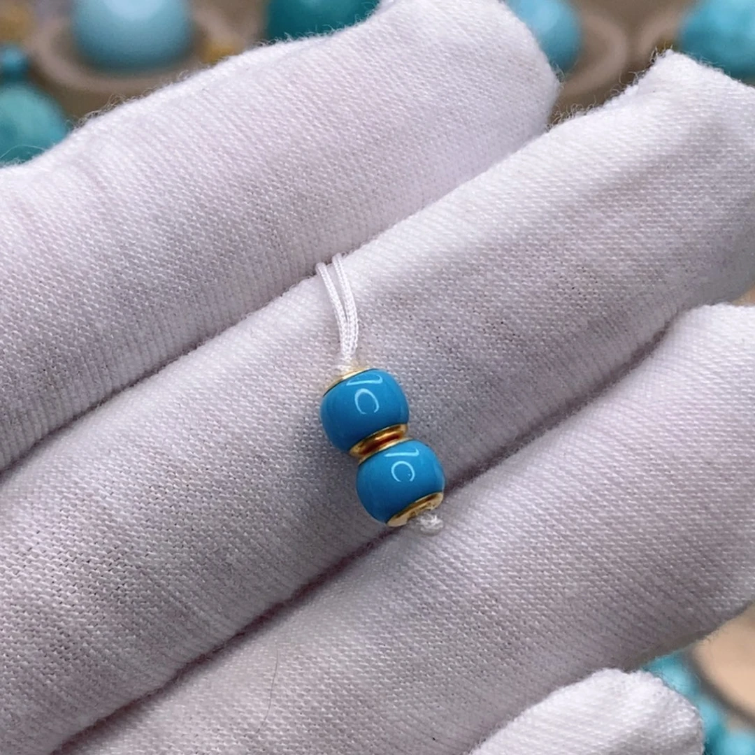 绿松石未镶嵌珠宝奇石5.4mm
