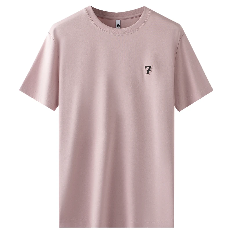 YG高级感2025新款夏季薄款纯色t恤百搭短袖修身休闲情侣纯棉潮流