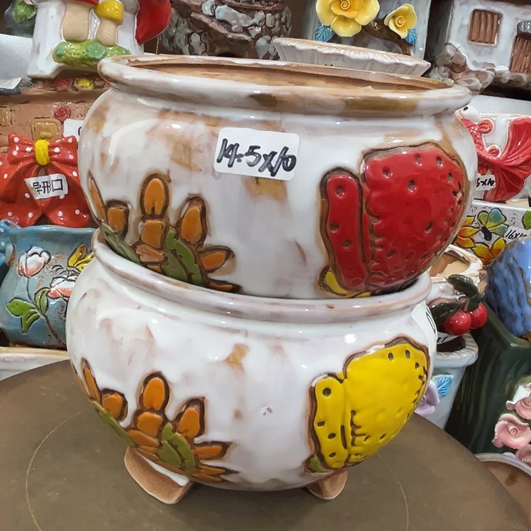 粗陶多肉花盆花盆
