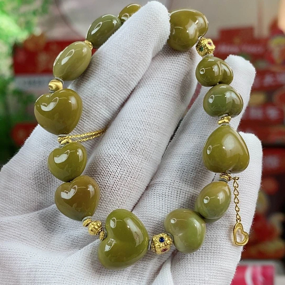 绿松石珠宝奇石18K金镶嵌