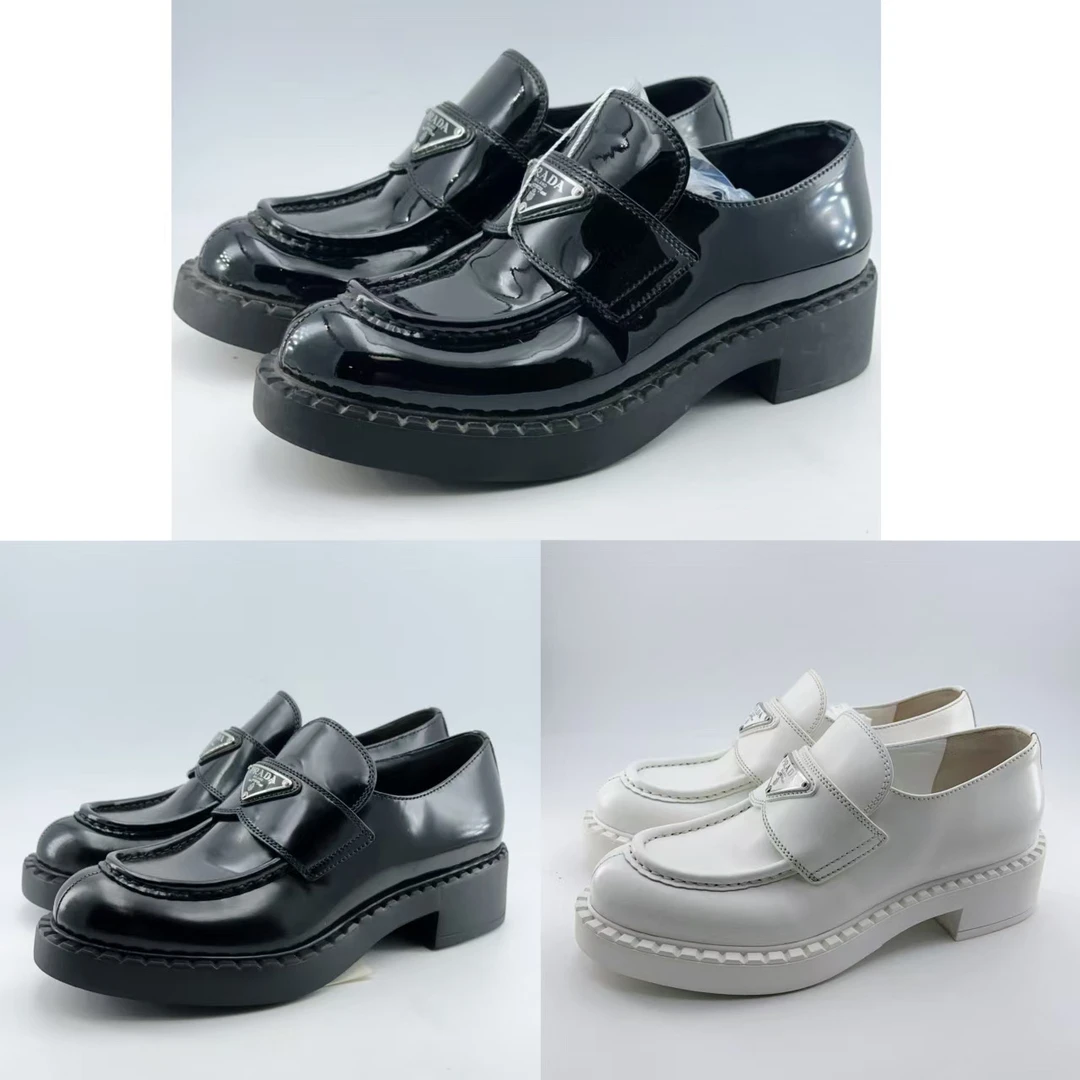 95新 Prada/普拉达 35码-38码/黑白三角标乐福鞋合集