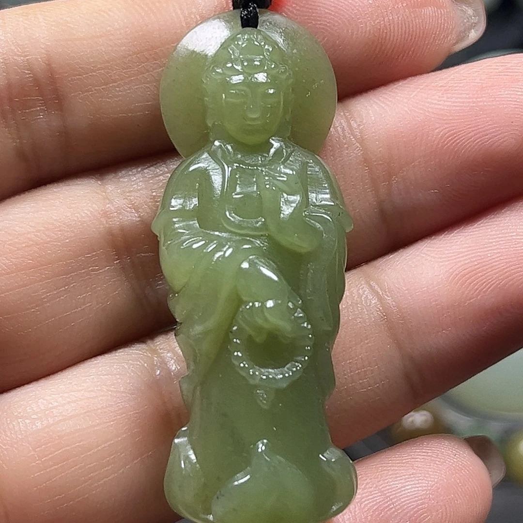 和田玉未镶嵌吊坠(不含链)