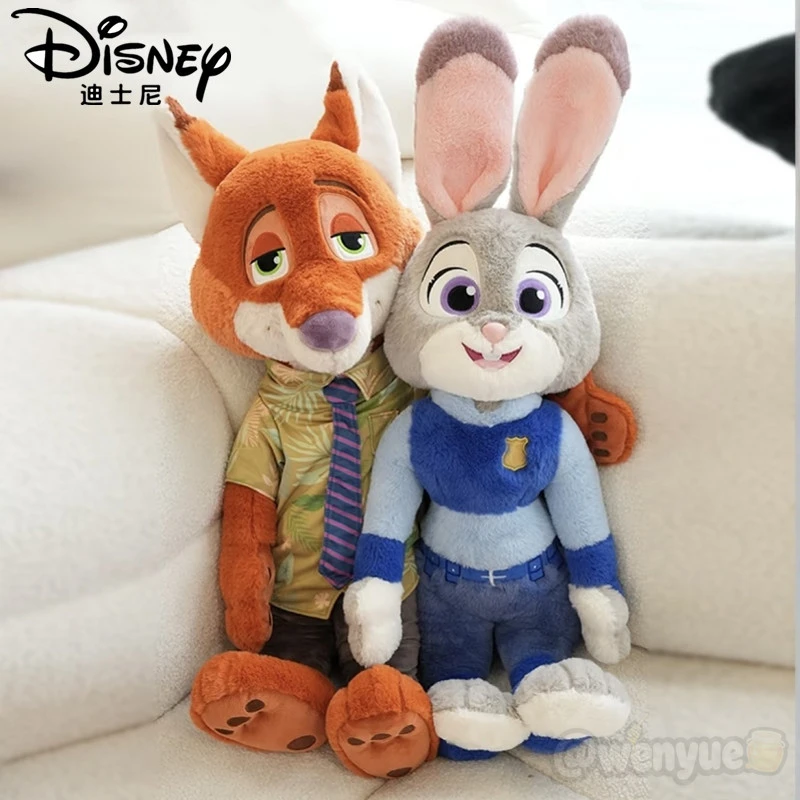 迪士尼正版授权疯狂动物城尼克朱迪公仔毛绒大号可爱站姿玩偶礼物