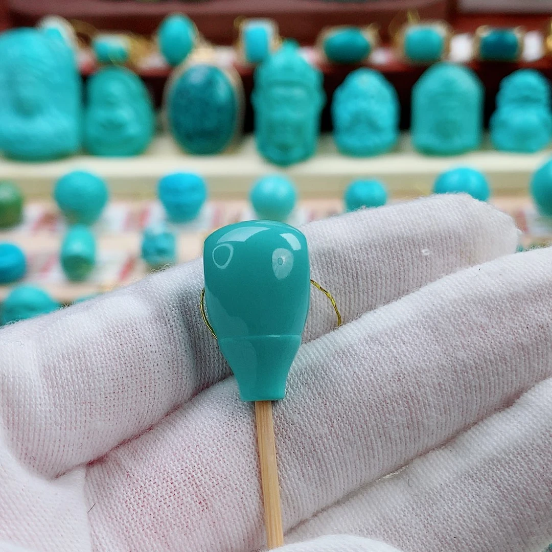 A***A绿松石未镶嵌珠宝半成品