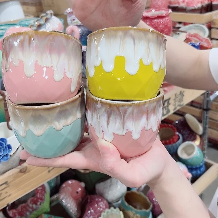 有孔.凑单10元陶瓷花盆发货！