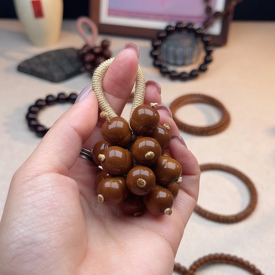 手串紫金鼠玻璃瓷发财小葫芦葡萄串