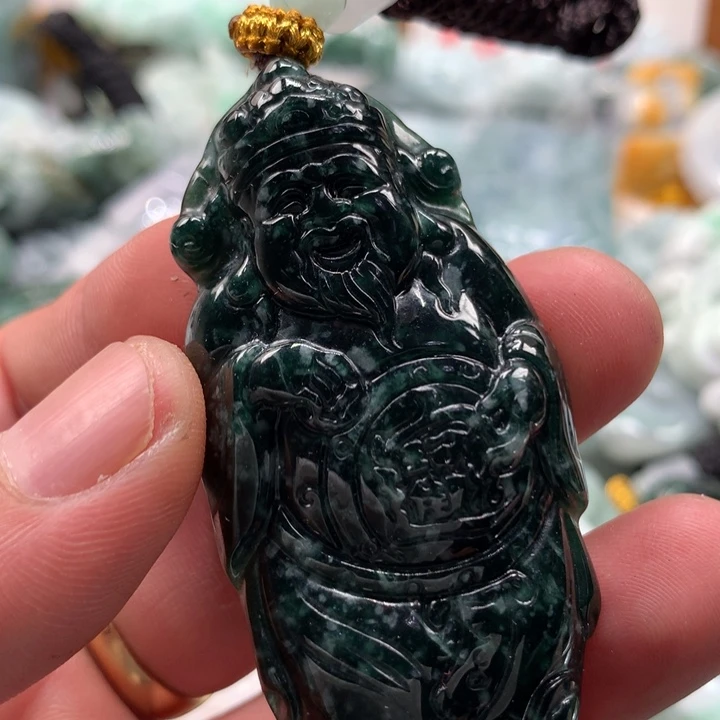 翡翠未镶嵌颈饰保真天然a货翡翠
