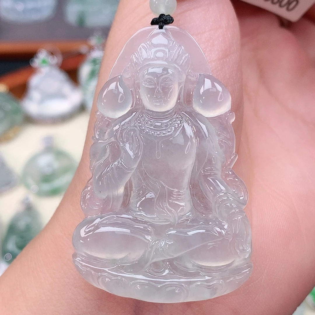 颈饰未镶嵌翡翠观音