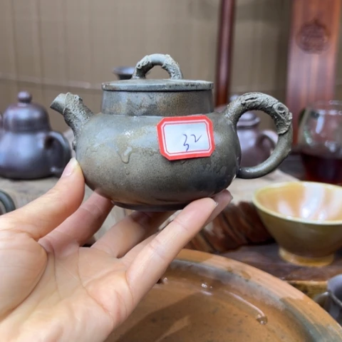 戬谷龙窑坭兴陶柴烧壶32