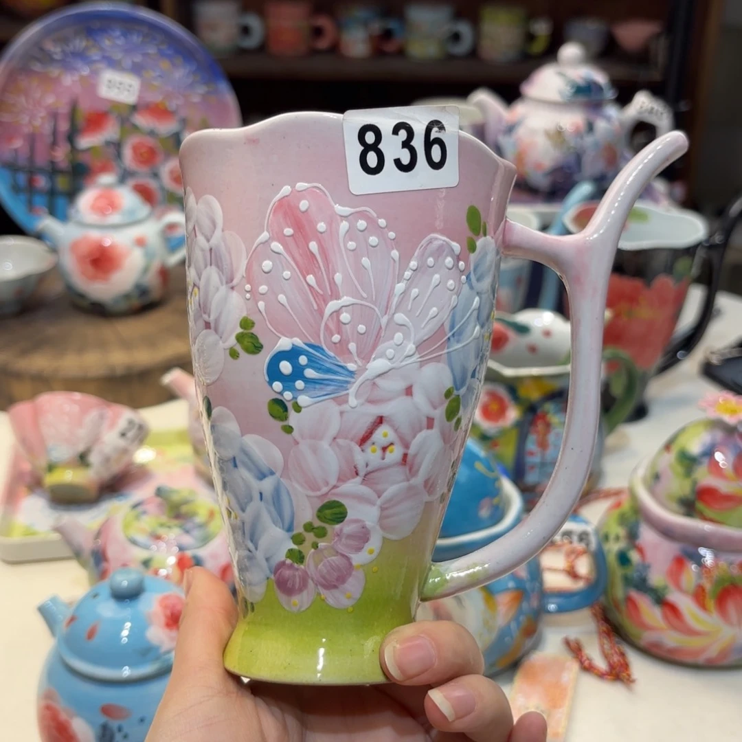 景德镇手绘高温釉下彩陶瓷茶具
