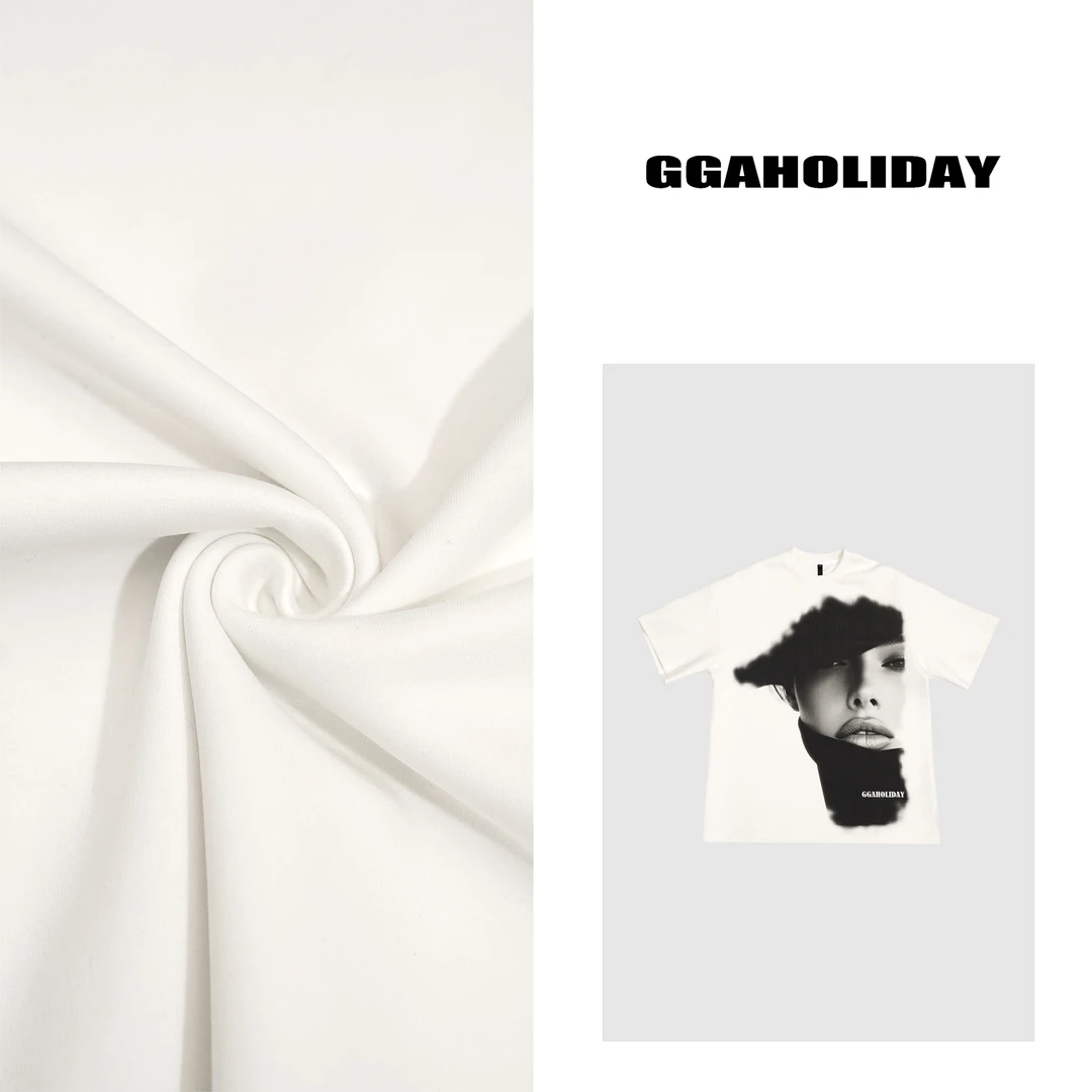 GGAHOLIDAY时尚休闲宽松圆领短袖T恤潮流印花圆领半袖上衣-151109