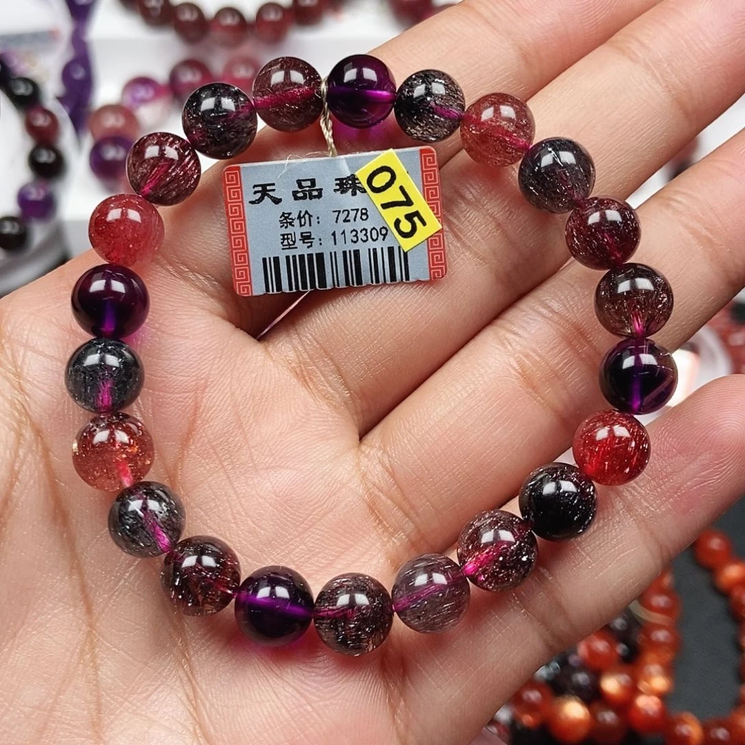 水晶手链未镶嵌黑加仑超七113309