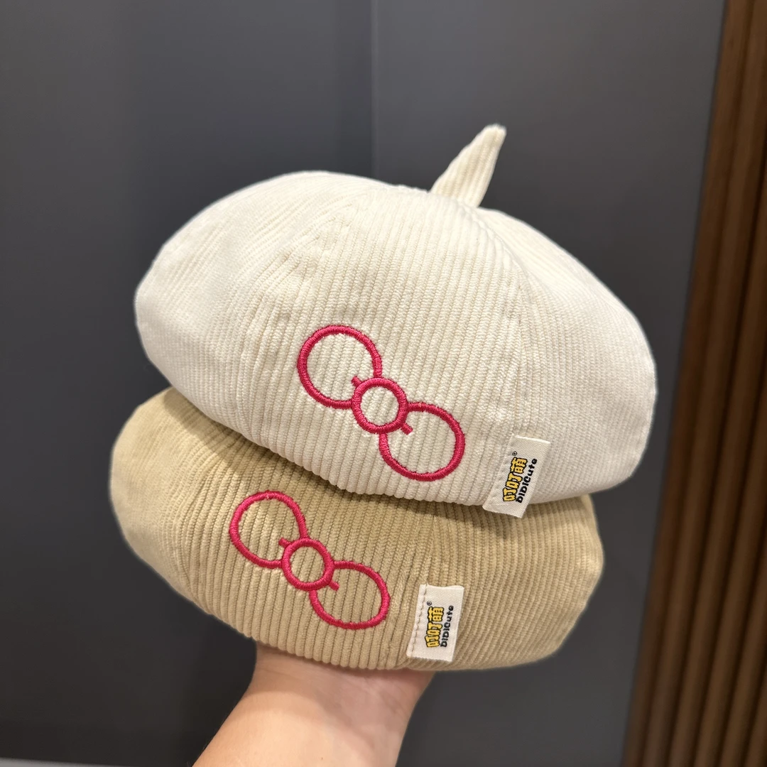 儿童帽子2025新款春秋贝雷帽女童洋气秋季女孩画家帽秋天宝宝女款