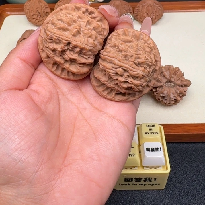 把件文玩核桃全品白狮子46
