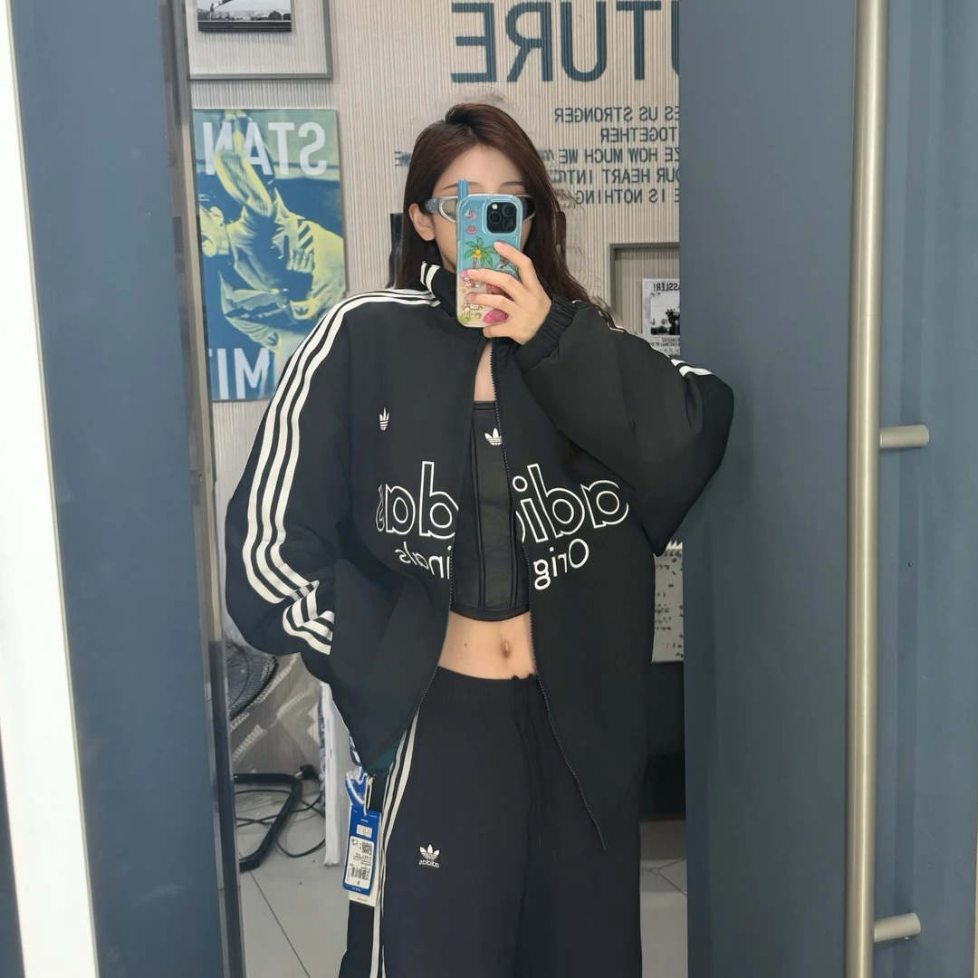 adidas M REV JKT 保暖双面穿运动宽松棉服 KS5954 X