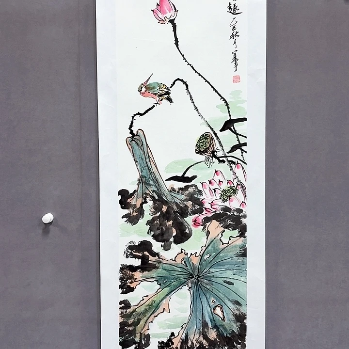 国画亲笔手绘放心去藏