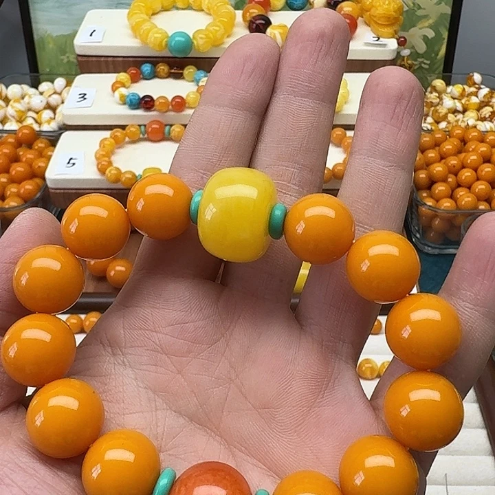 智***非金属老蜜色素串搭配一条