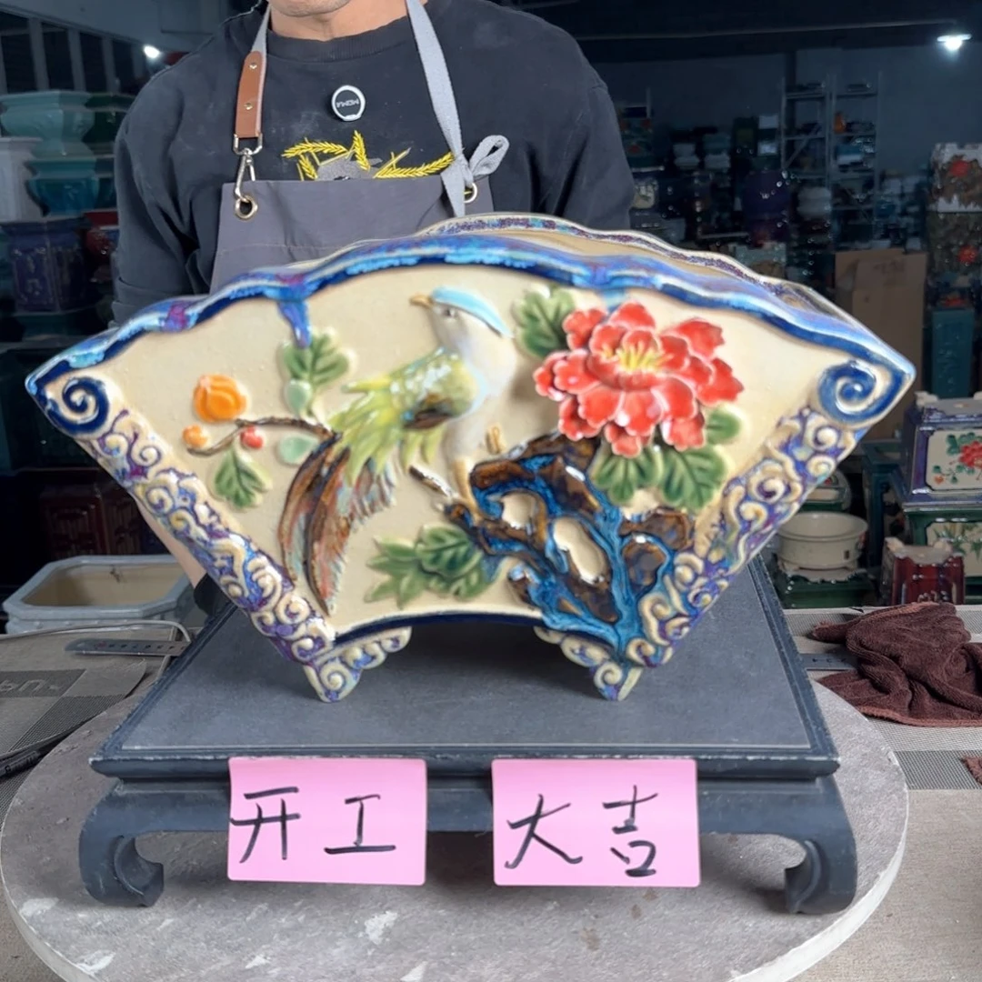 一风堂石湾花盆。微瑕