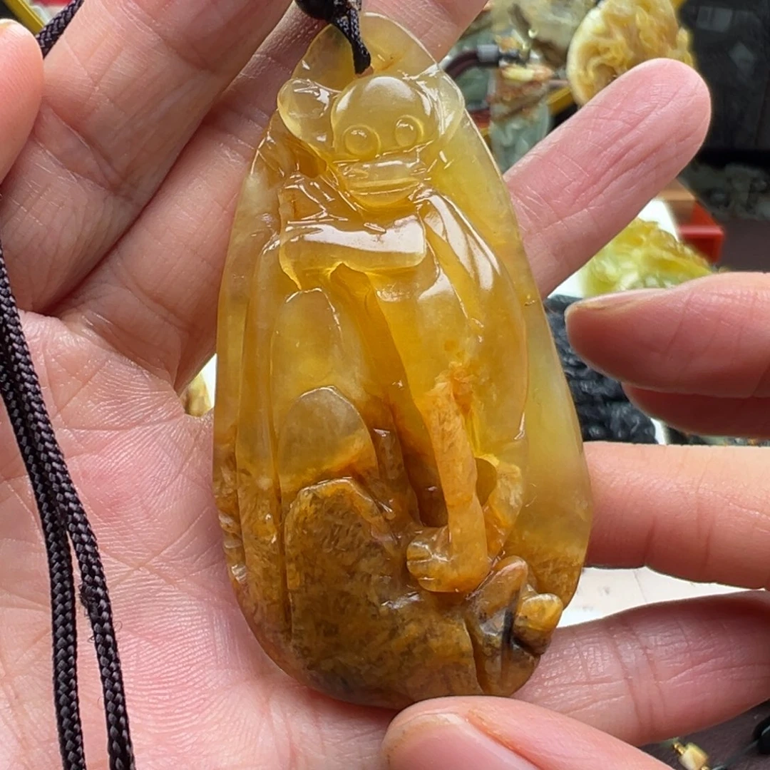 岫玉未镶嵌挂件挂件