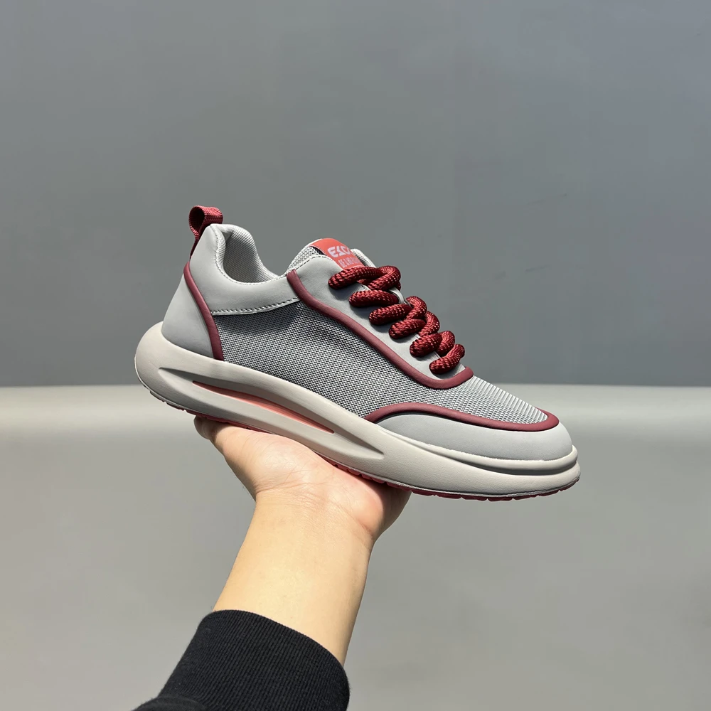 春夏网面透气小白鞋2025新款时尚简约百搭舒适男士潮流净版休闲鞋