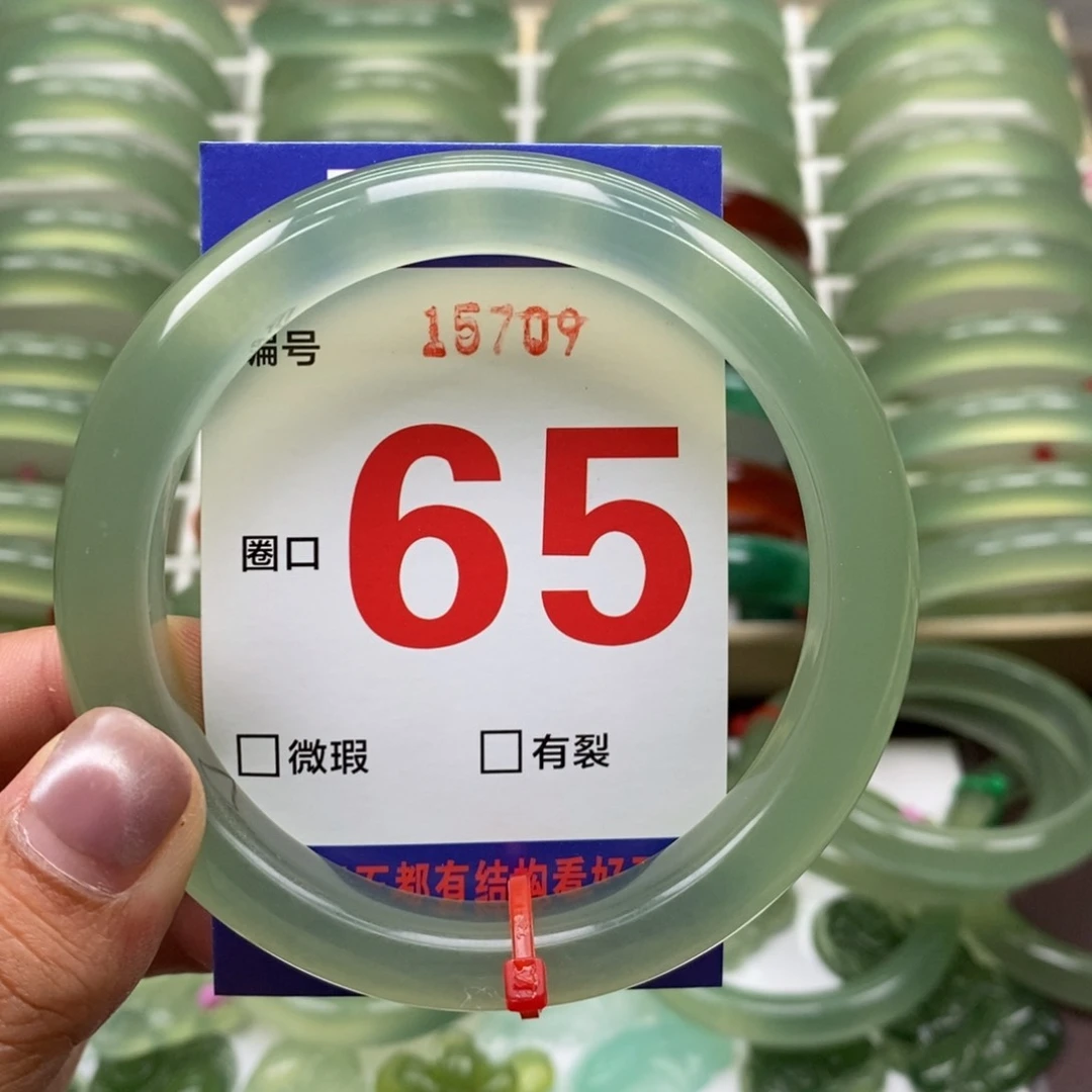 未镶嵌蛇纹石玉手镯?**?
