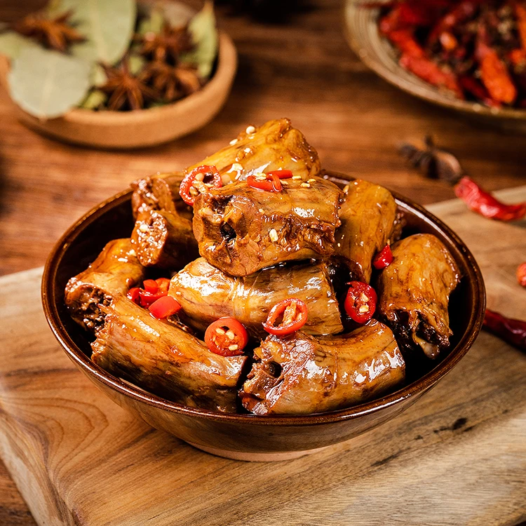 卤小汀麻辣鸭脖充氮锁鲜（250g）本草香料卤制顺丰冰袋发货零食