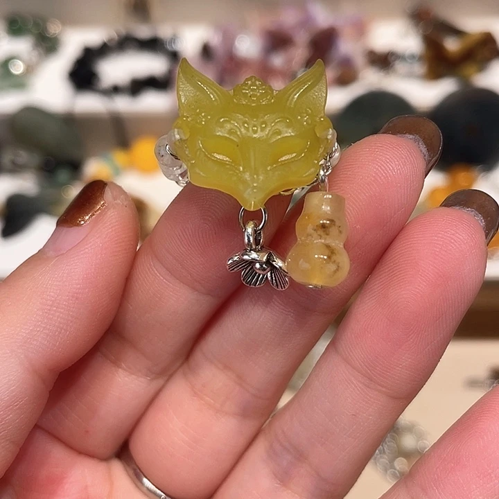 蛇纹石玉合金颈饰