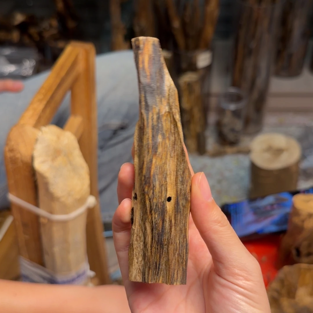 沉香沉香碎屑白棋块料17克