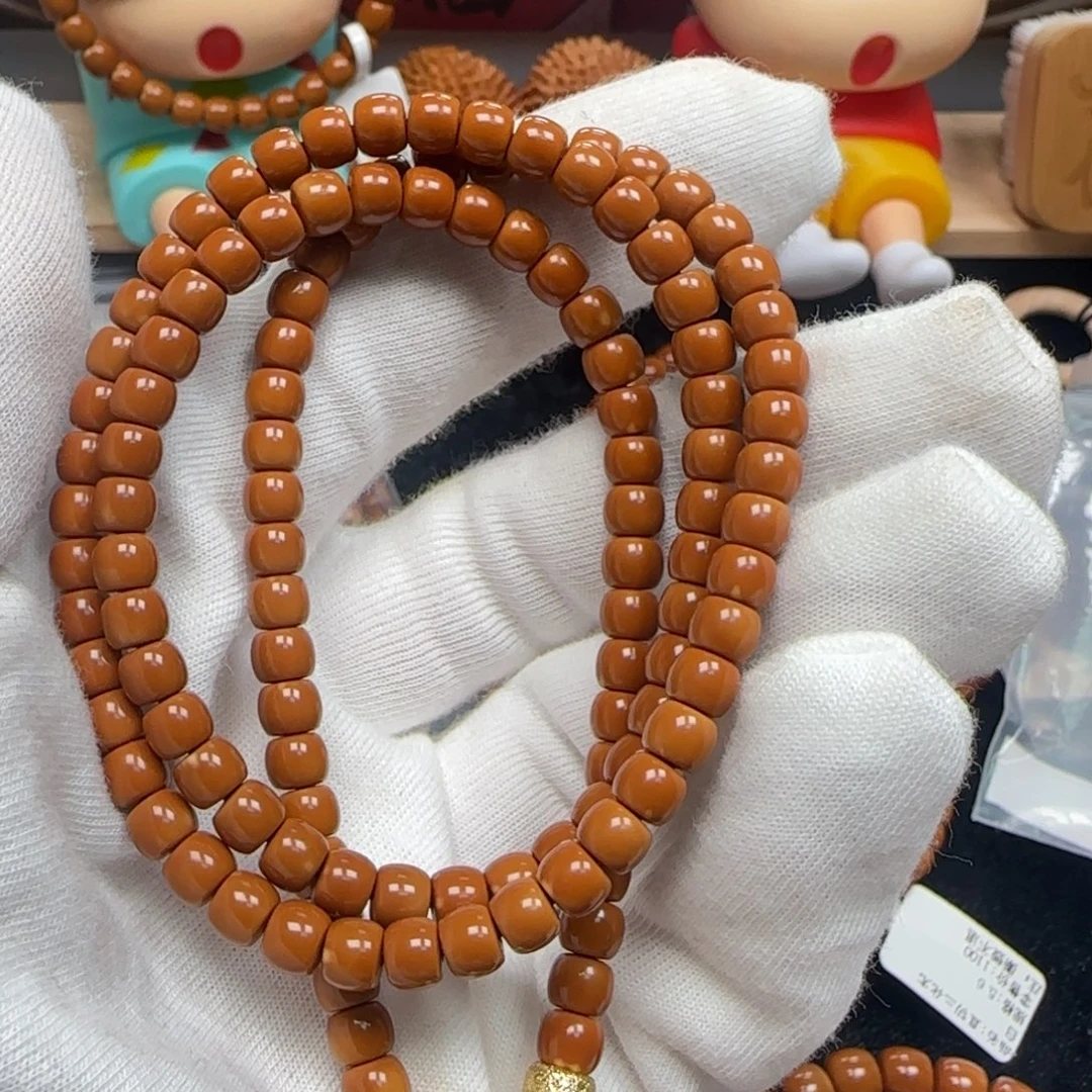 橄榄核手串老挝长串极限弧5.6mm