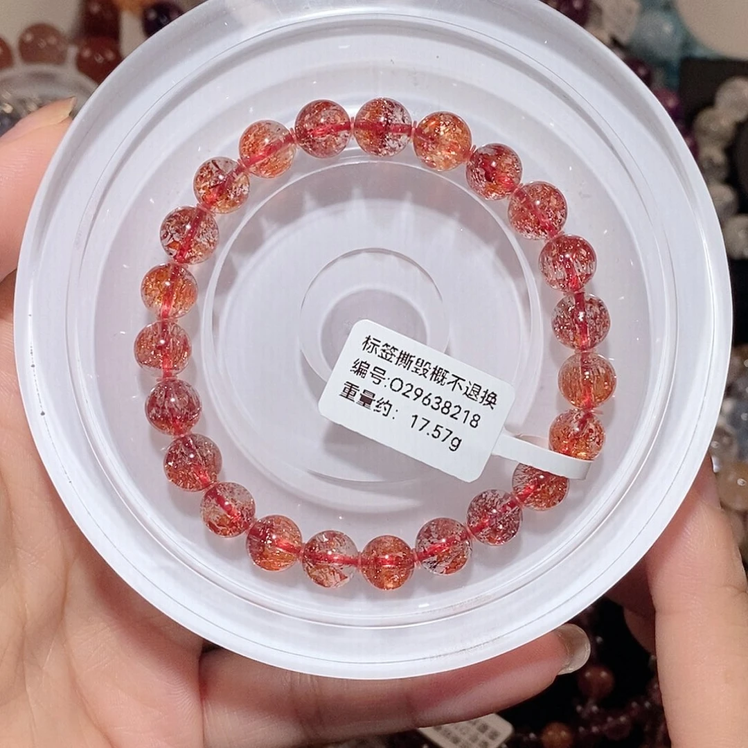 水晶手链未镶嵌金草莓手链8.2