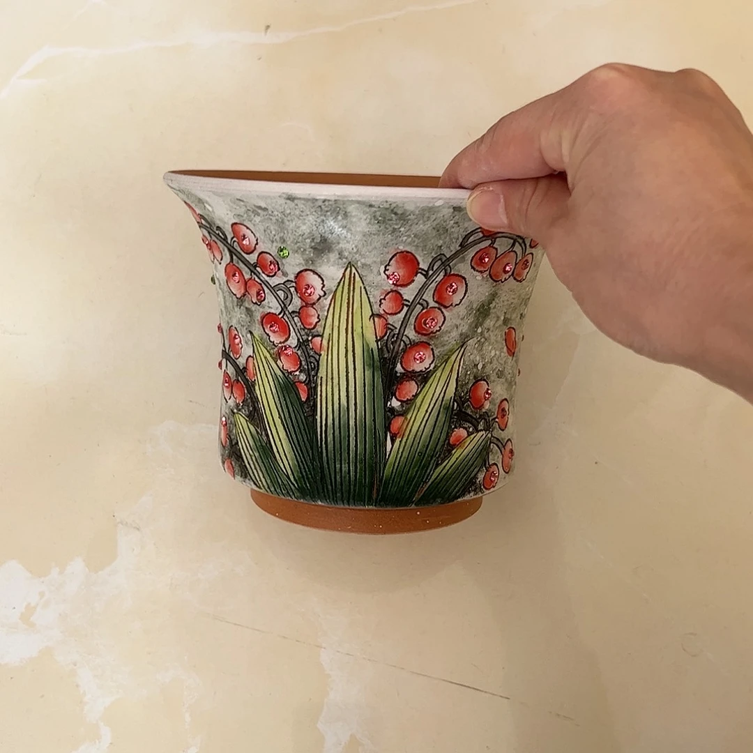 景德镇陶瓷花盆景德镇陶瓷花盆